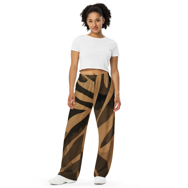 All-over print unisex wide-leg pants
