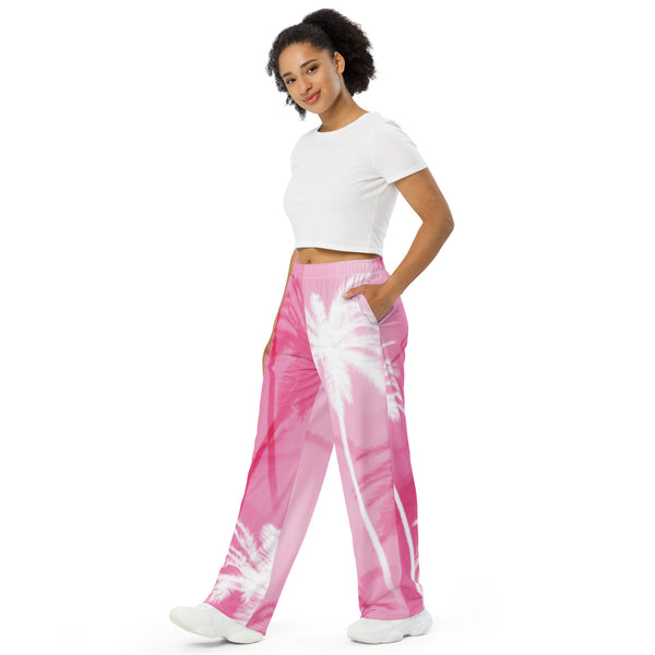 All-over print unisex wide-leg pants