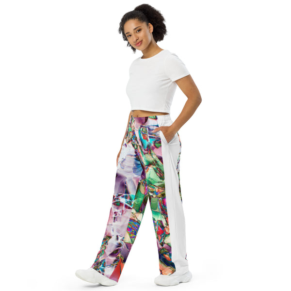 All-over print unisex wide-leg pants