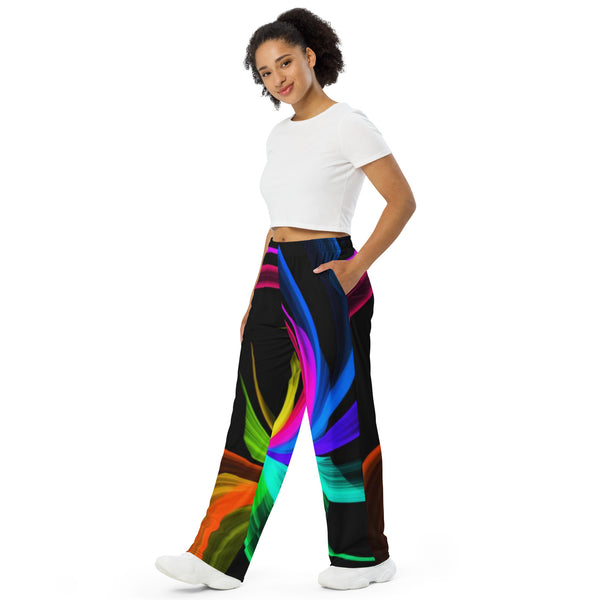 All-over print unisex wide-leg pants