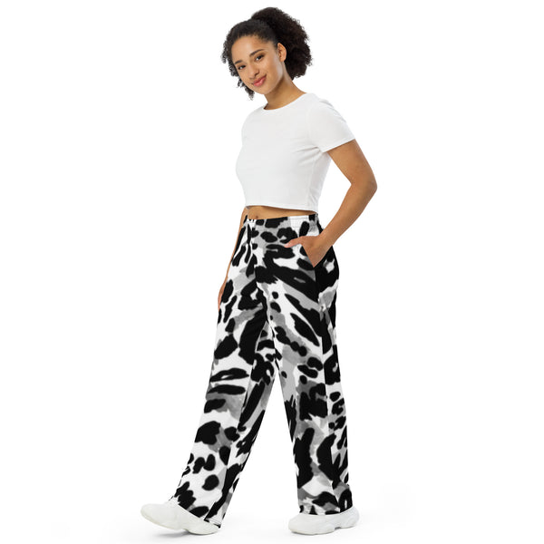 All-over print unisex wide-leg pants