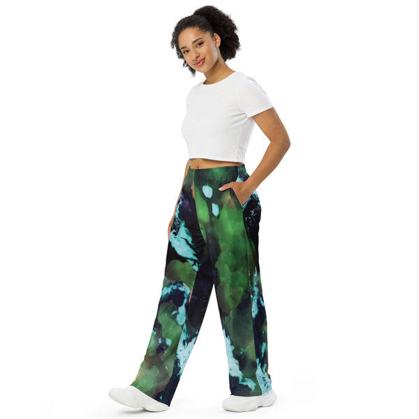 All-over print unisex wide-leg pants
