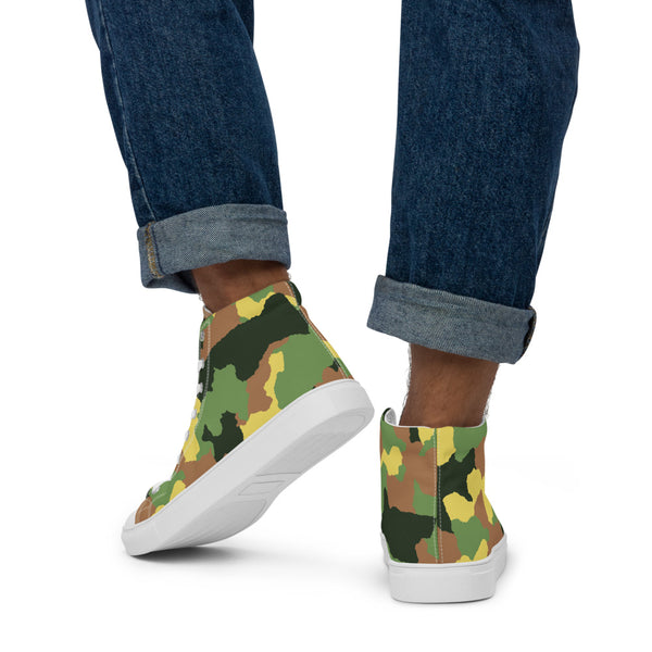 Men’s high top canvas shoes