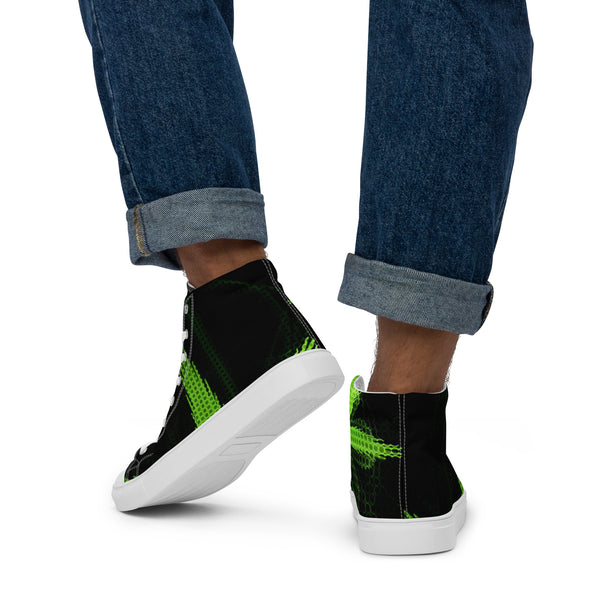 Men’s high top canvas shoes