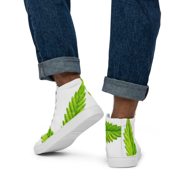 Men’s high top canvas shoes