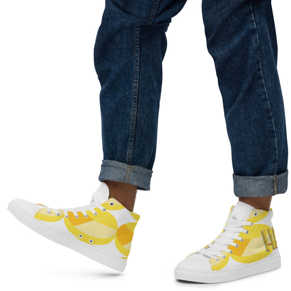 Men’s high top canvas shoes