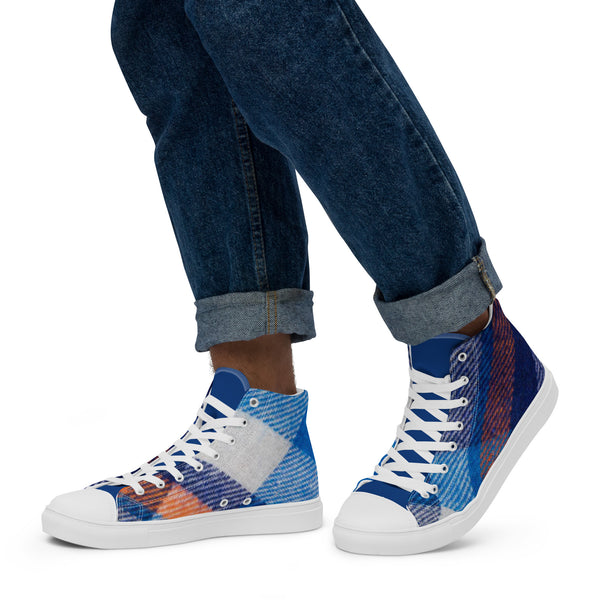 Men’s high top canvas shoes