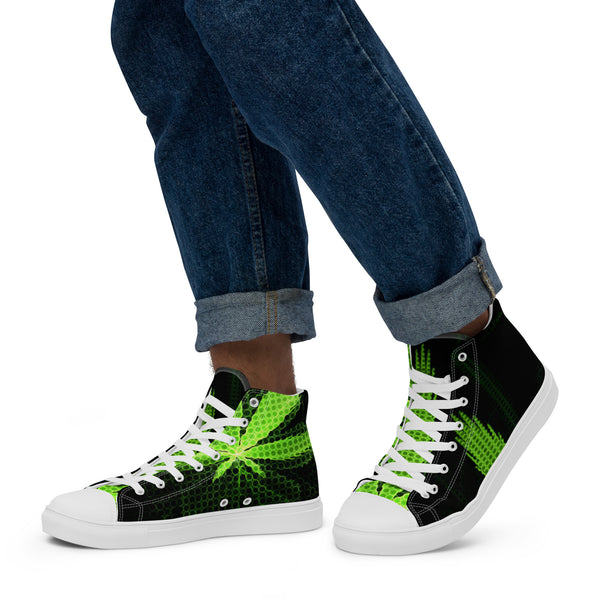 Men’s high top canvas shoes