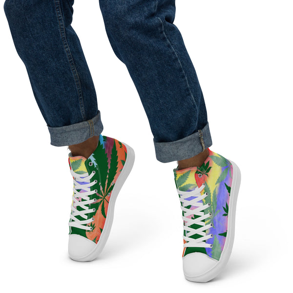 Men’s high top canvas shoes