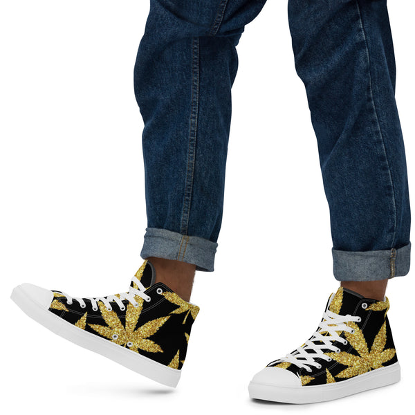 Men’s high top canvas shoes