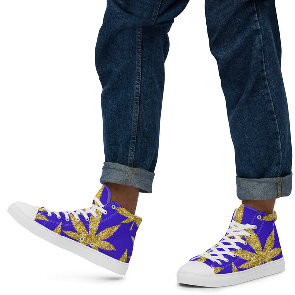 Men’s high top canvas shoes