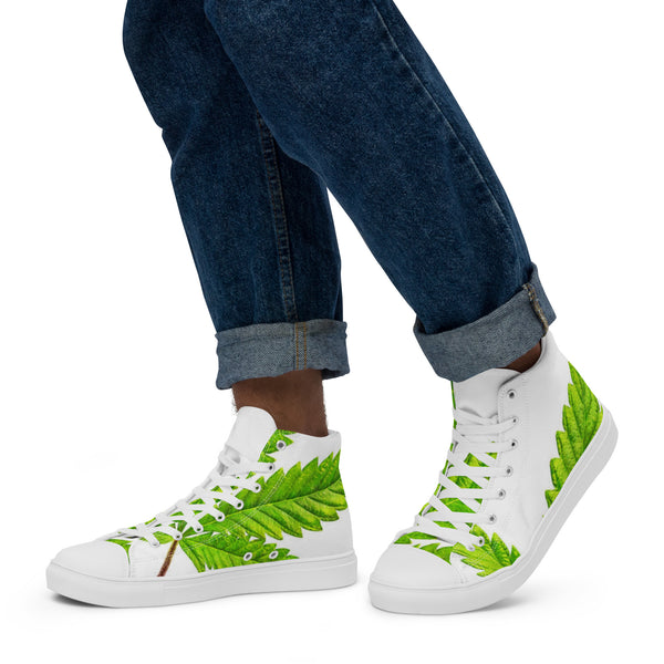 Men’s high top canvas shoes