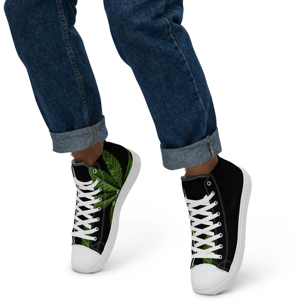 Men’s high top canvas shoes