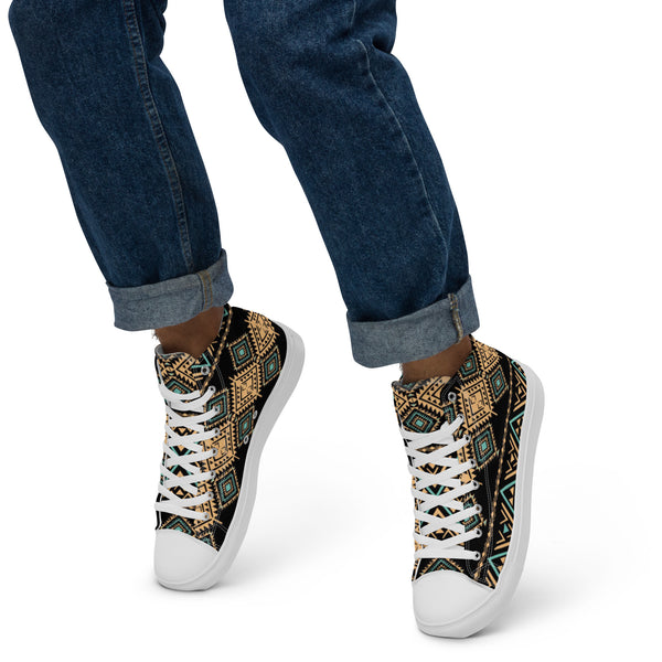 Men’s high top canvas shoes
