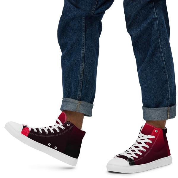 Men’s high top canvas shoes