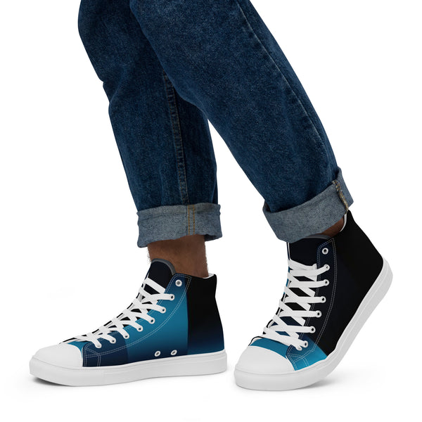 Men’s high top canvas shoes