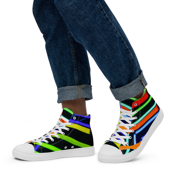 Men’s high top canvas shoes