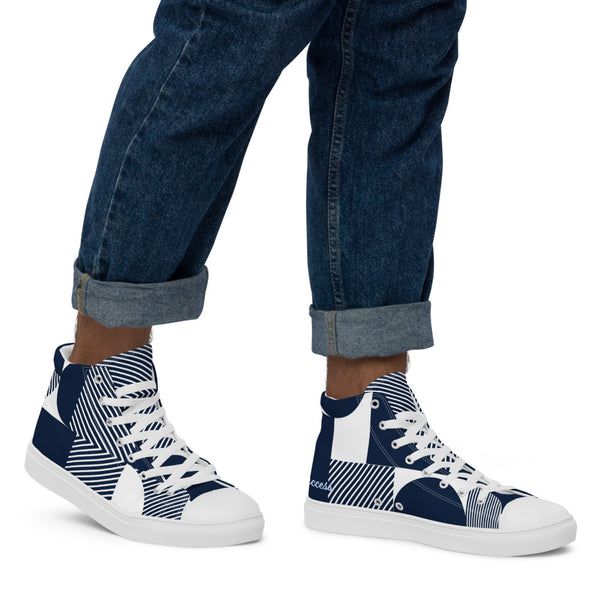 Men’s high top canvas shoes