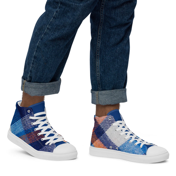 Men’s high top canvas shoes
