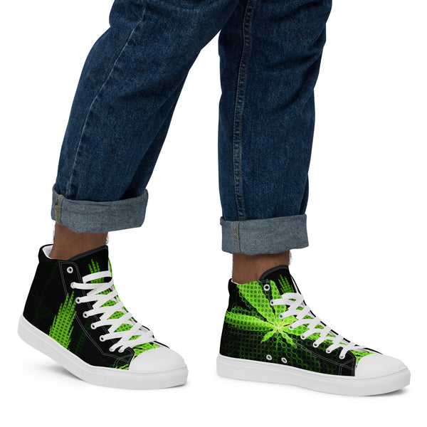 Men’s high top canvas shoes