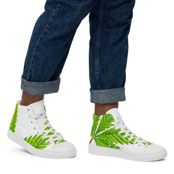 Men’s high top canvas shoes