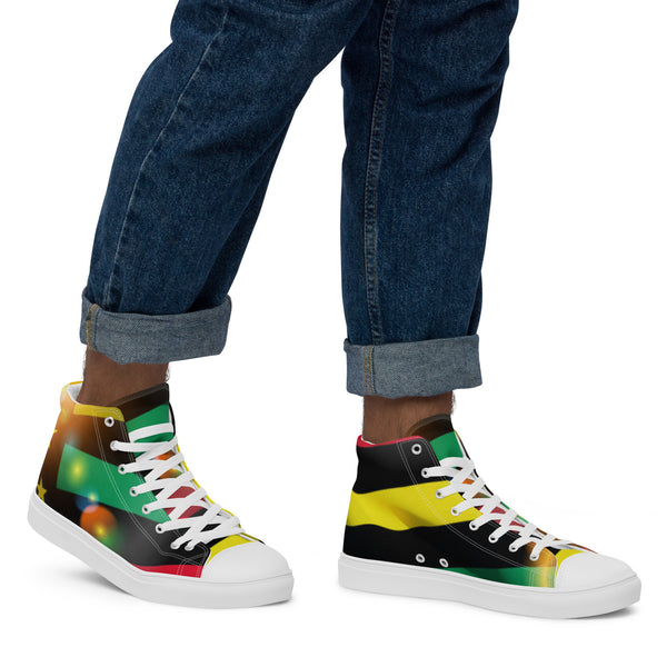 Men’s high top canvas shoes