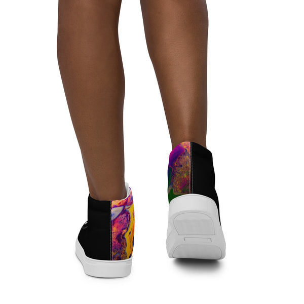 Women’s high top canvas shoes