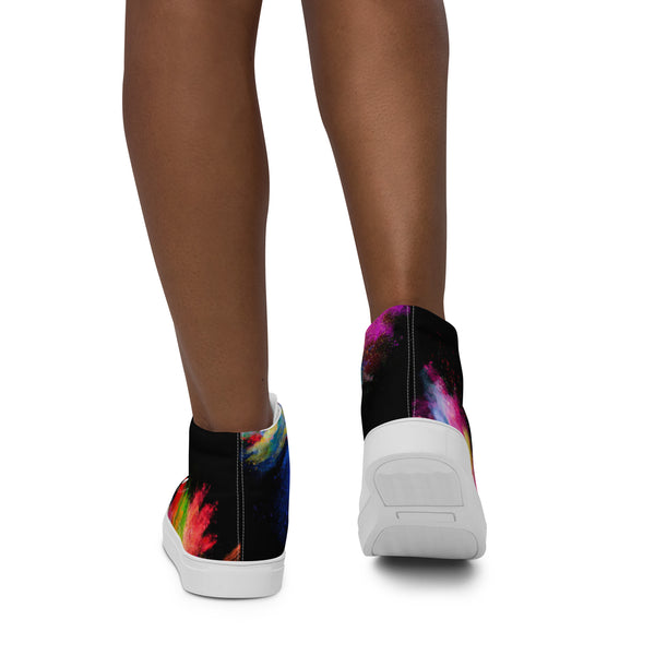 Women’s high top canvas shoes