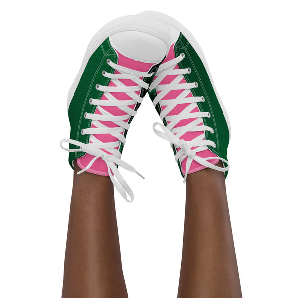 Women’s high top canvas shoes