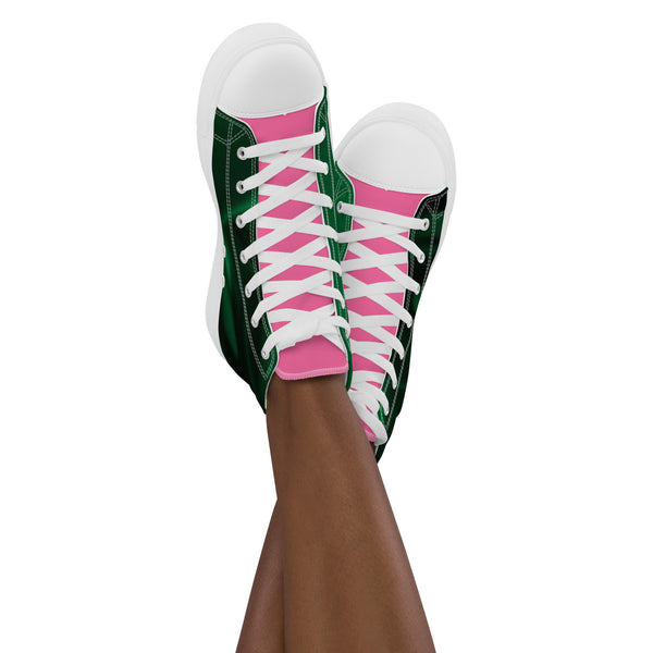 Women’s high top canvas shoes