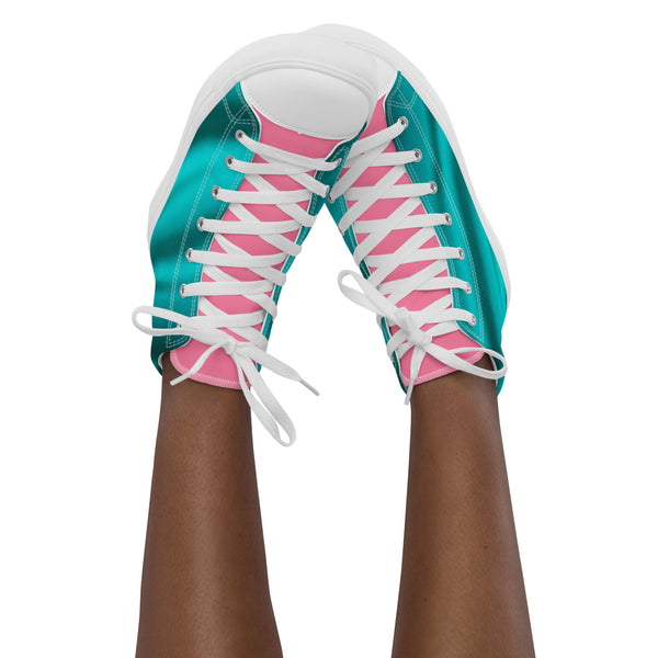 Women’s high top canvas shoes