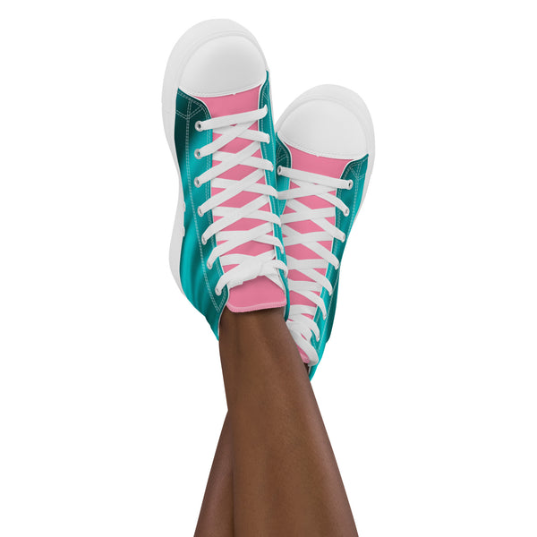 Women’s high top canvas shoes