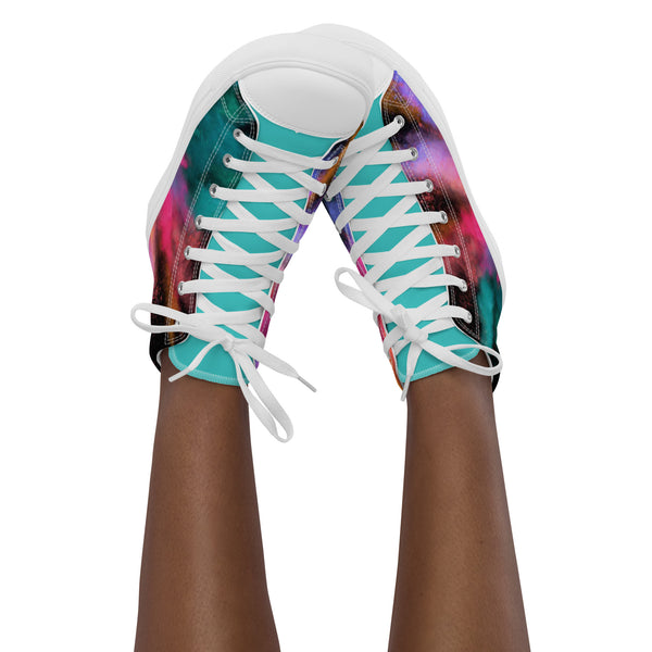 Women’s high top canvas shoes