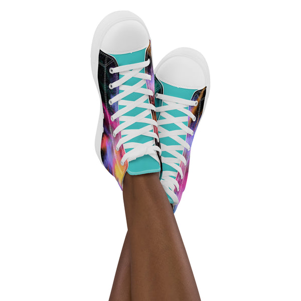 Women’s high top canvas shoes