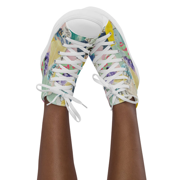 Women’s high top canvas shoes