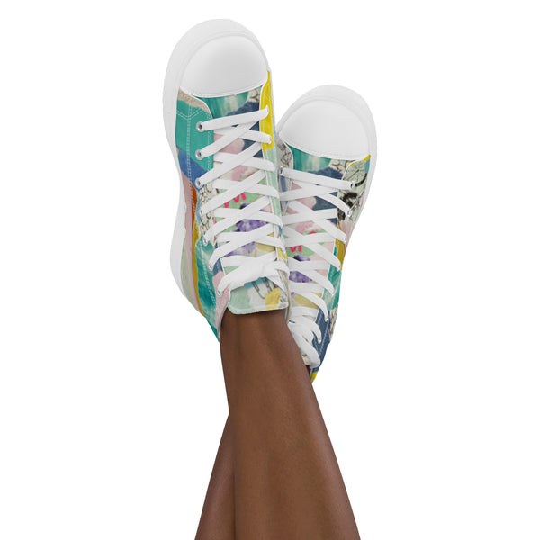 Women’s high top canvas shoes