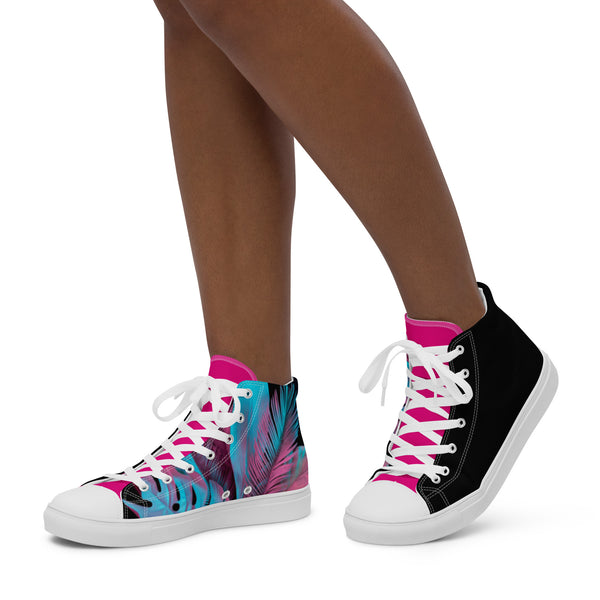 Women’s high top canvas shoes