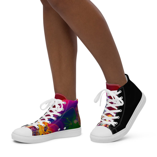 Women’s high top canvas shoes