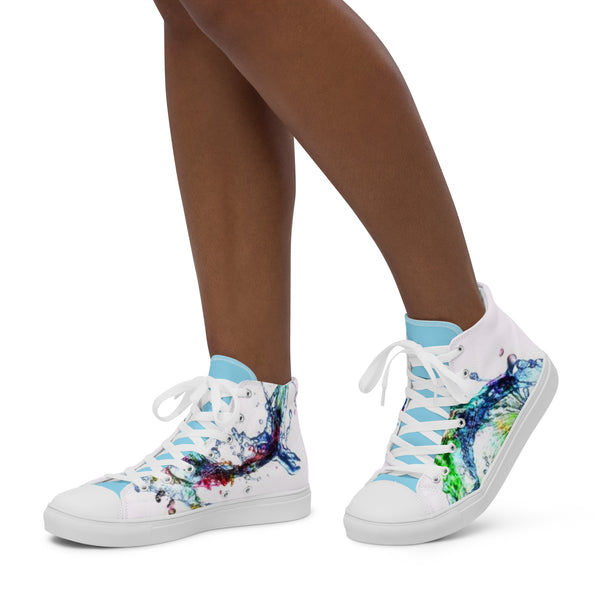 Women’s high top canvas shoes