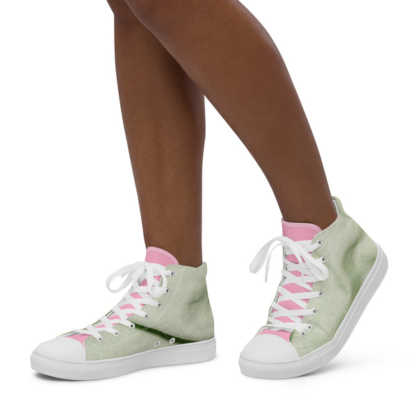 Women’s high top canvas shoes