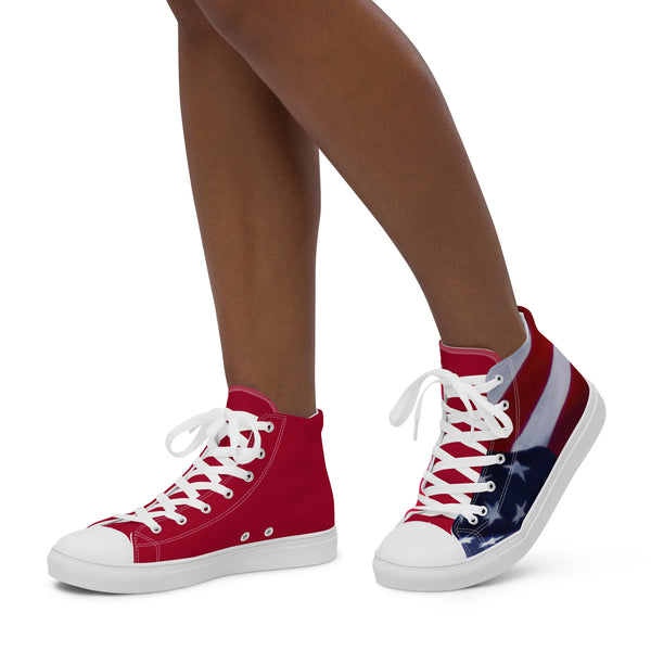 Women’s high top canvas shoes
