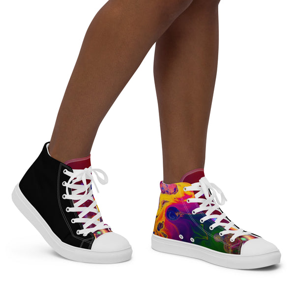 Women’s high top canvas shoes