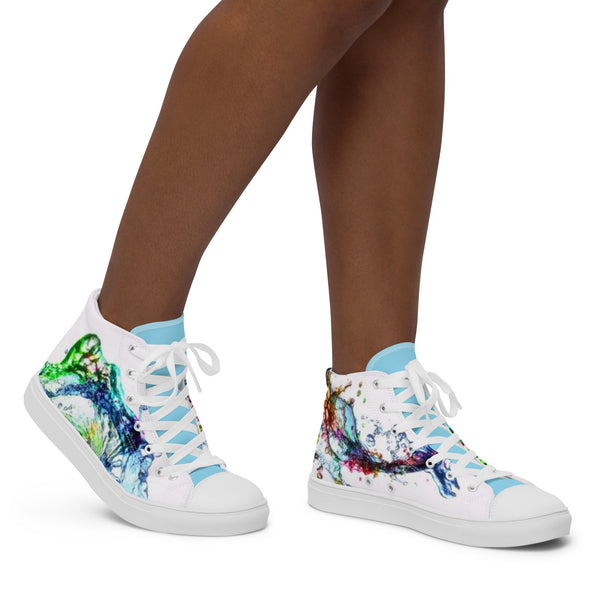 Women’s high top canvas shoes