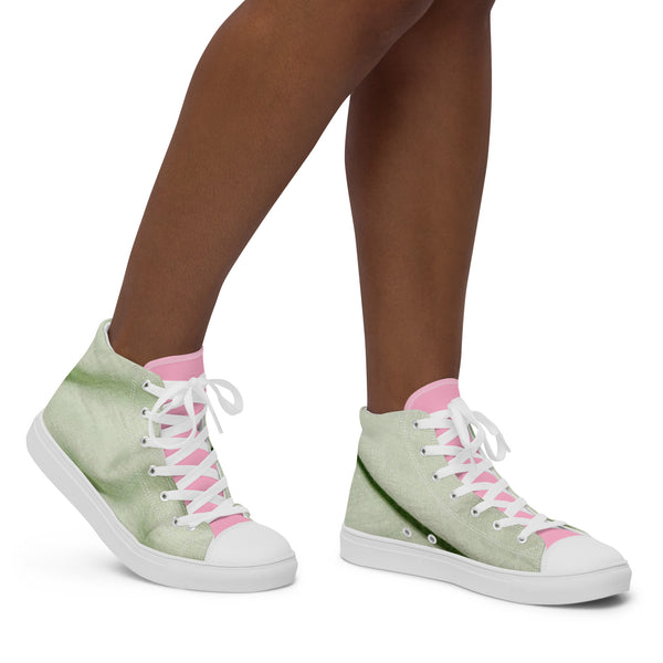 Women’s high top canvas shoes