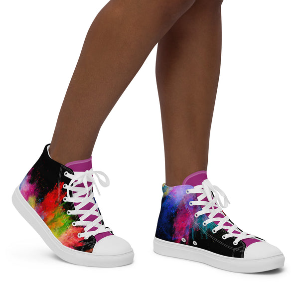 Women’s high top canvas shoes