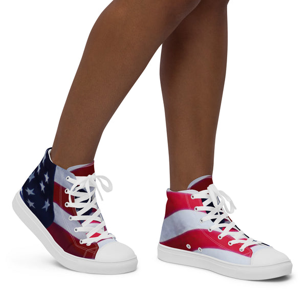 Women’s high top canvas shoes