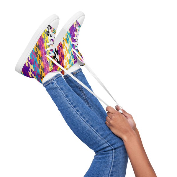 Women’s high top canvas shoes